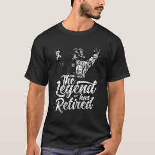 The Legend Has Retired Firefighter Fire Fighter Re T-Shirt
