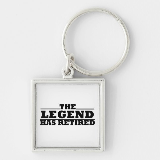 The legend has retired key ring (Front)