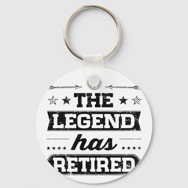 The Legend Has Retired Key Ring (Front)