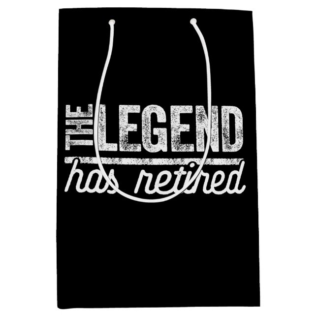 the legend has retired medium gift bag (Front)