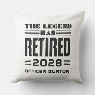 The Legend Has Retired Personalised Retirement Cushion