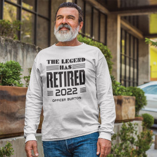 The Legend Has Retired Personalised Retirement T-Shirt