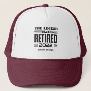 The Legend Has Retired Personalised Retirement Trucker Hat