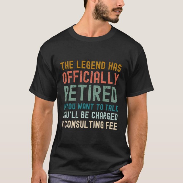 The legend has retired vintage distressed T-Shirt (Front)