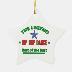 The Legend Of Hip Hop dance Ceramic Tree Decoration