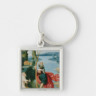 The Legend of St. Christopher Key Ring