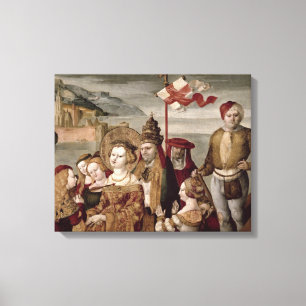 The Legend of St. Ursula, c.1530 (oil on panel) Canvas Print