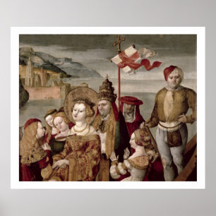 The Legend of St. Ursula, c.1530 (oil on panel) Poster