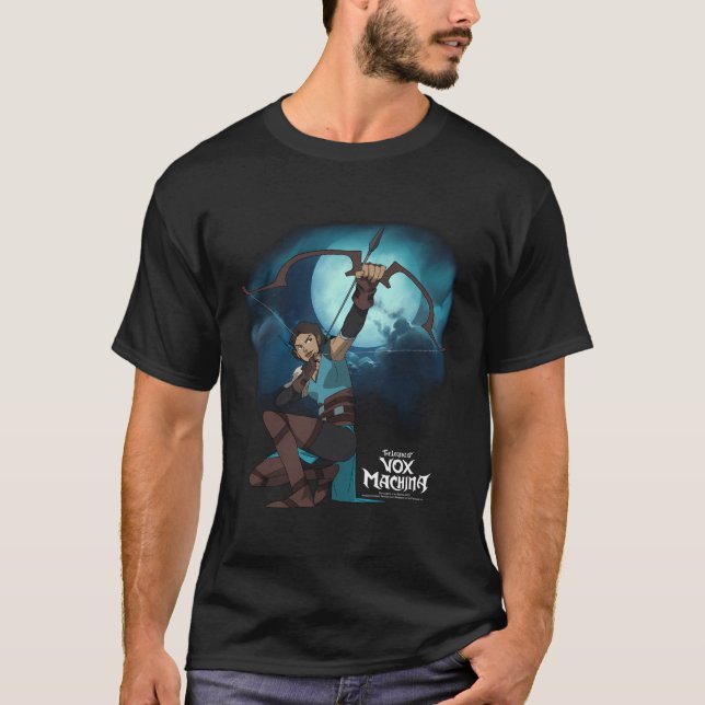 The Legend Of Vox Machina Vex With Bow And Arrow T-Shirt (Front)