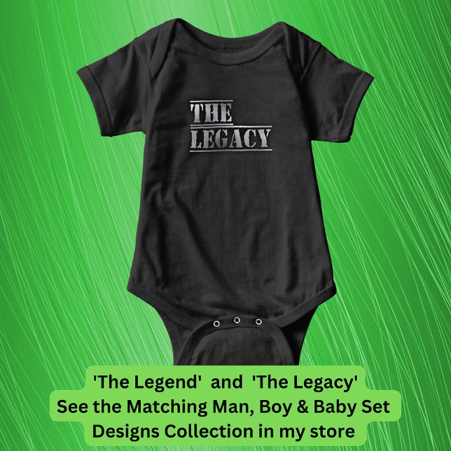 The Legend The Legacy Father Son Matching Baby Bodysuit (Creator Uploaded)