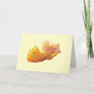 The Legendary Phoenix Bird Vanilla Yellow Card