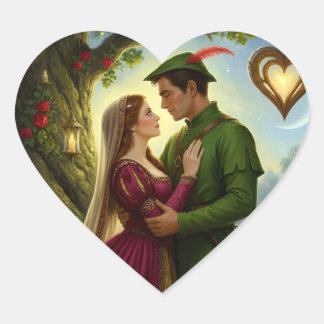 The Legendary Romance of Sherwood Forest Heart Sticker