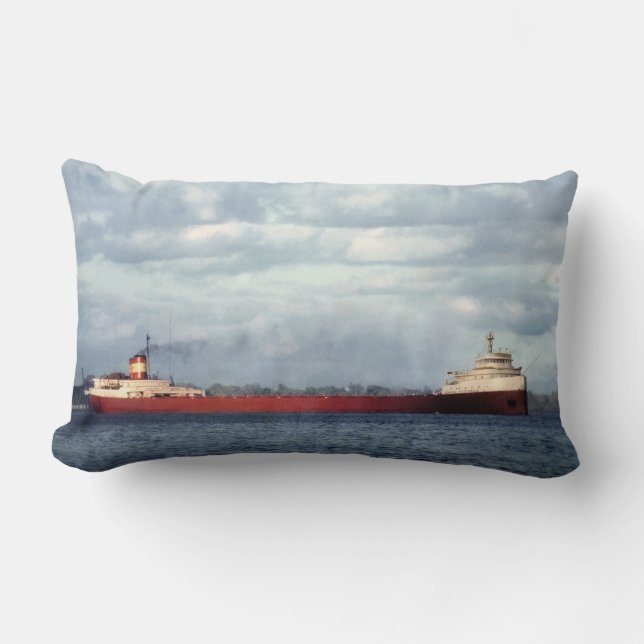 The Legendary S.S. Edmund Fitzgerald Lumbar Cushion (Front)
