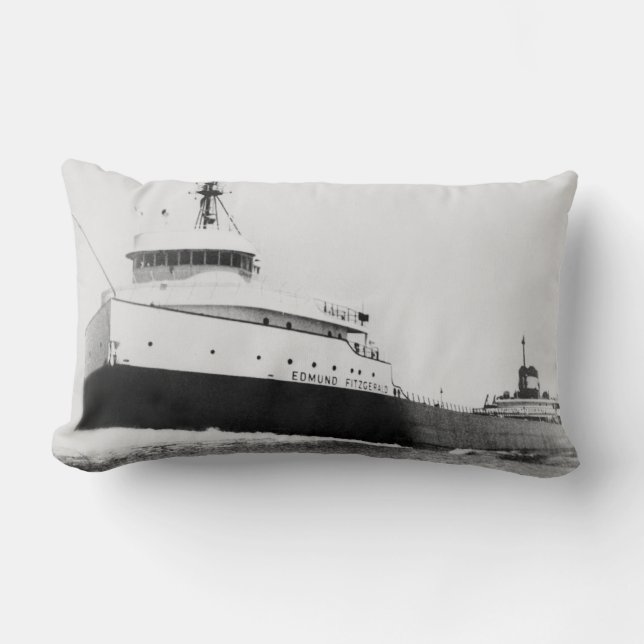 The Legendary S.S. Edmund Fitzgerald Lumbar Cushion (Front)