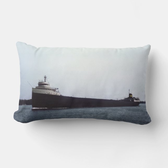The Legendary S.S. Edmund Fitzgerald Lumbar Cushion (Front)