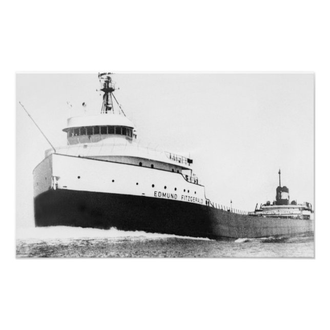 The Legendary S.S. Edmund Fitzgerald Photo Print (Front)