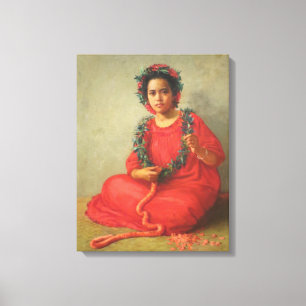 'The Lei Maker' - Theodore Wores Canvas Print