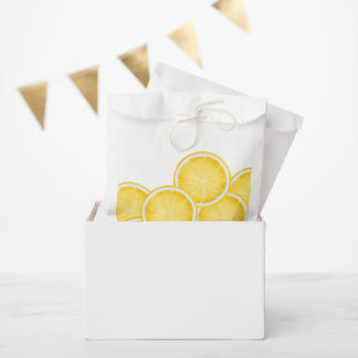 The Lemon Spritz Yellow Favour Bags