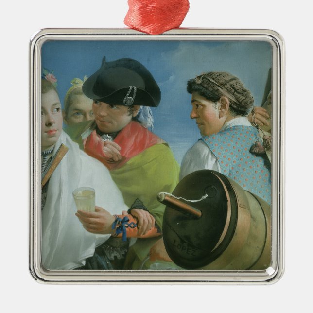 The Lemonade Seller Metal Tree Decoration (Front)