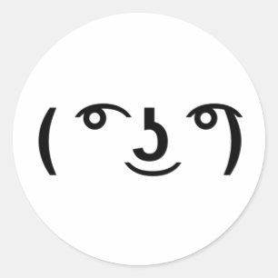 The Lenny Face Classic Round Sticker
