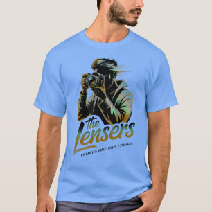 The Lensers Photographer Silhouette Framing Emot T-Shirt