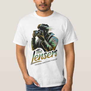 The Lensers Photographer Silhouette Framing Emot T-Shirt