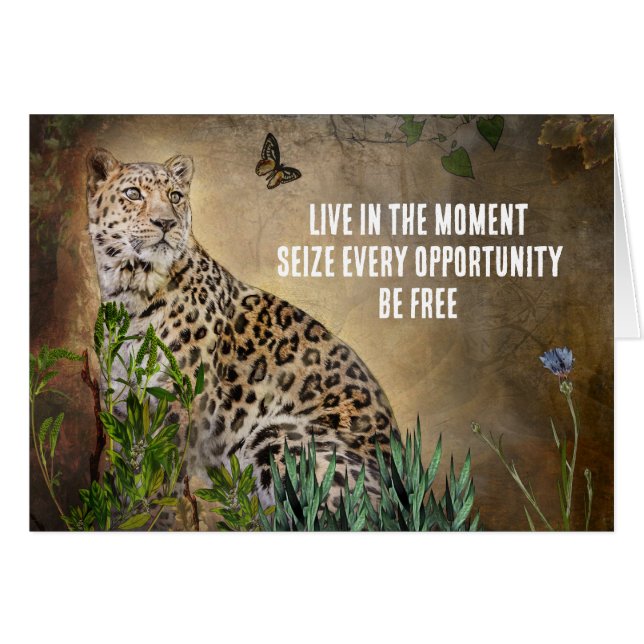 The Leopard Butterfly Inspirational Quote (Front Horizontal)