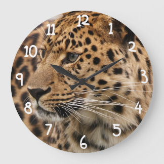 The Leopard Large Clock
