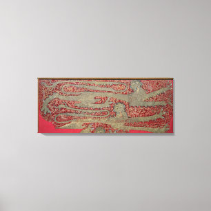 The Leopards of England, 15th century (tapestry) Canvas Print