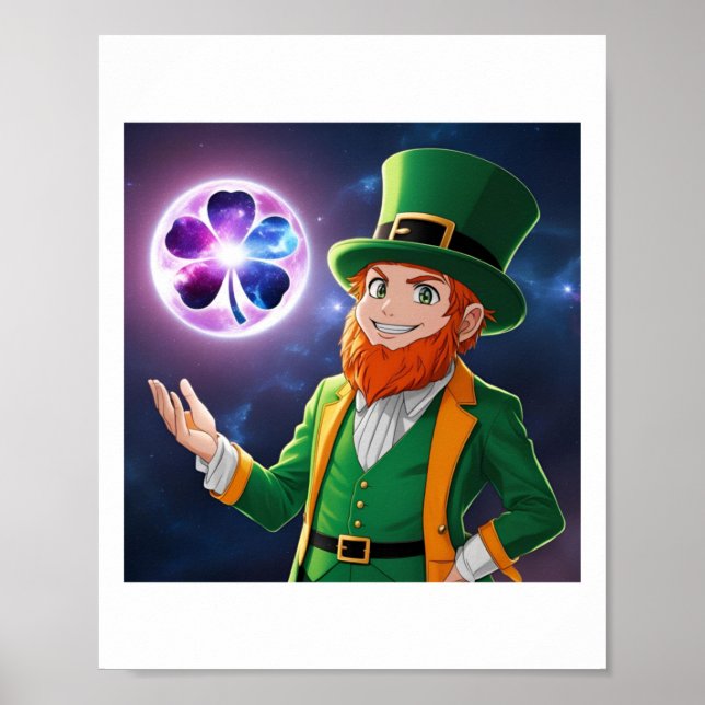 The Leprechaun Moon Sticker  Poster (Front)