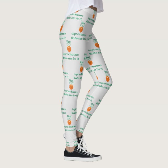 The Leprechauns Made Me Do It  Leggings (Right)