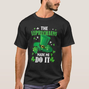 The Leprechauns Made Me Do It St Patrick's Day Boy T-Shirt
