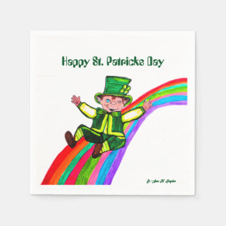 THE LEPRECHAUN'S RAINBOW  NAPKIN