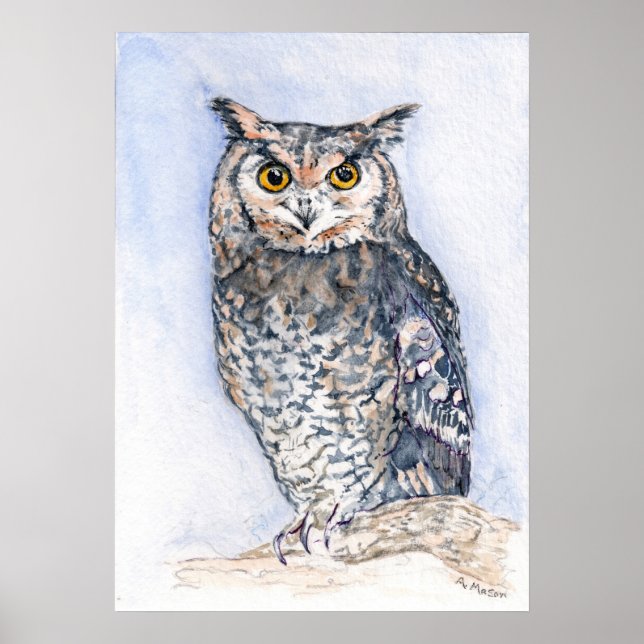 The Less He Spoke watercolor print  Poster (Front)