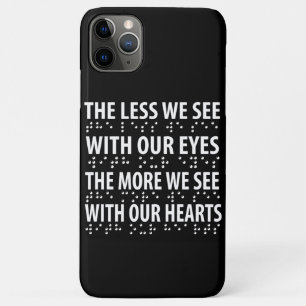 The Less We See With Our Eyes - Blindness Braille Case-Mate iPhone Case