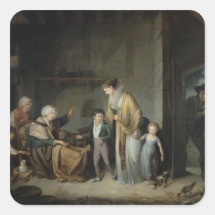 The Lesson in Charity Square Sticker