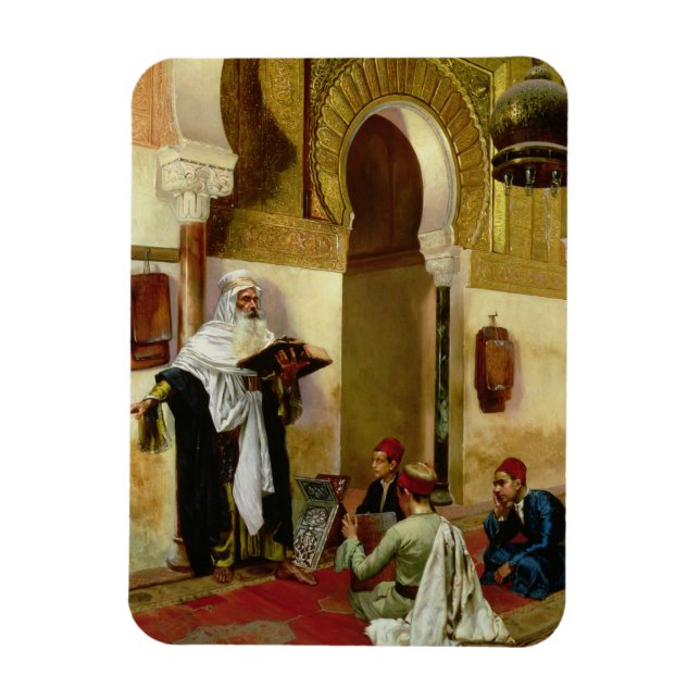 The Lesson (oil on canvas) Magnet (Vertical)