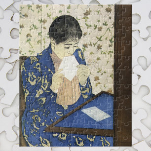 The Letter by Mary Cassatt, Vintage Impressionism Jigsaw Puzzle