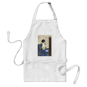 The Letter by Mary Cassatt, Vintage Impressionism Standard Apron