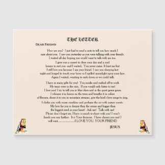 THE LETTER FROM JESUS  magnet
