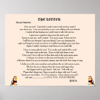 THE LETTER FROM JESUS POSTER