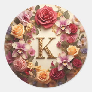 The Letter K Envelope Sticker
