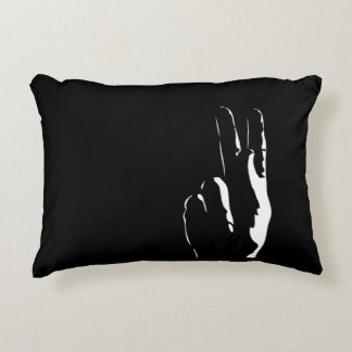 the letter K in sign language Decorative Cushion
