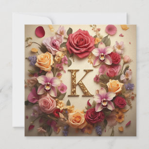 The Letter K Note Card
