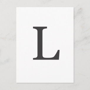 "the letter L" Postcard