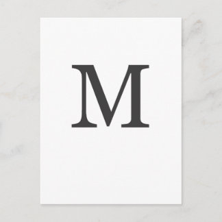 "the letter M" Postcard