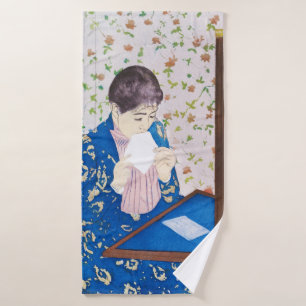 The Letter, Mary Cassatt Bath Towel