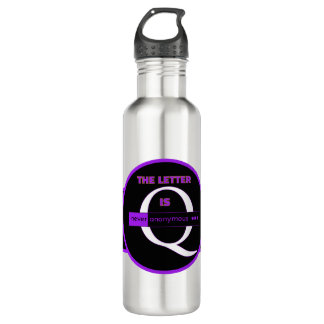 The Letter Q | Never Anonymous – Alfa Sity Design  710 Ml Water Bottle