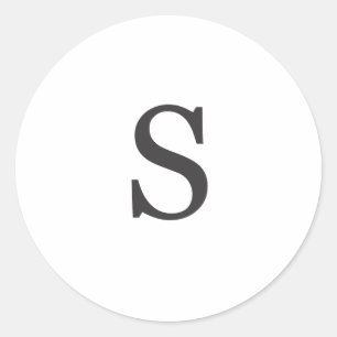 "the letter S" Classic Round Sticker
