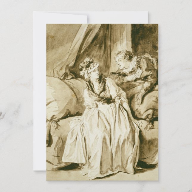 The Letter (Spanish Conversation) by Fragonard (Front)